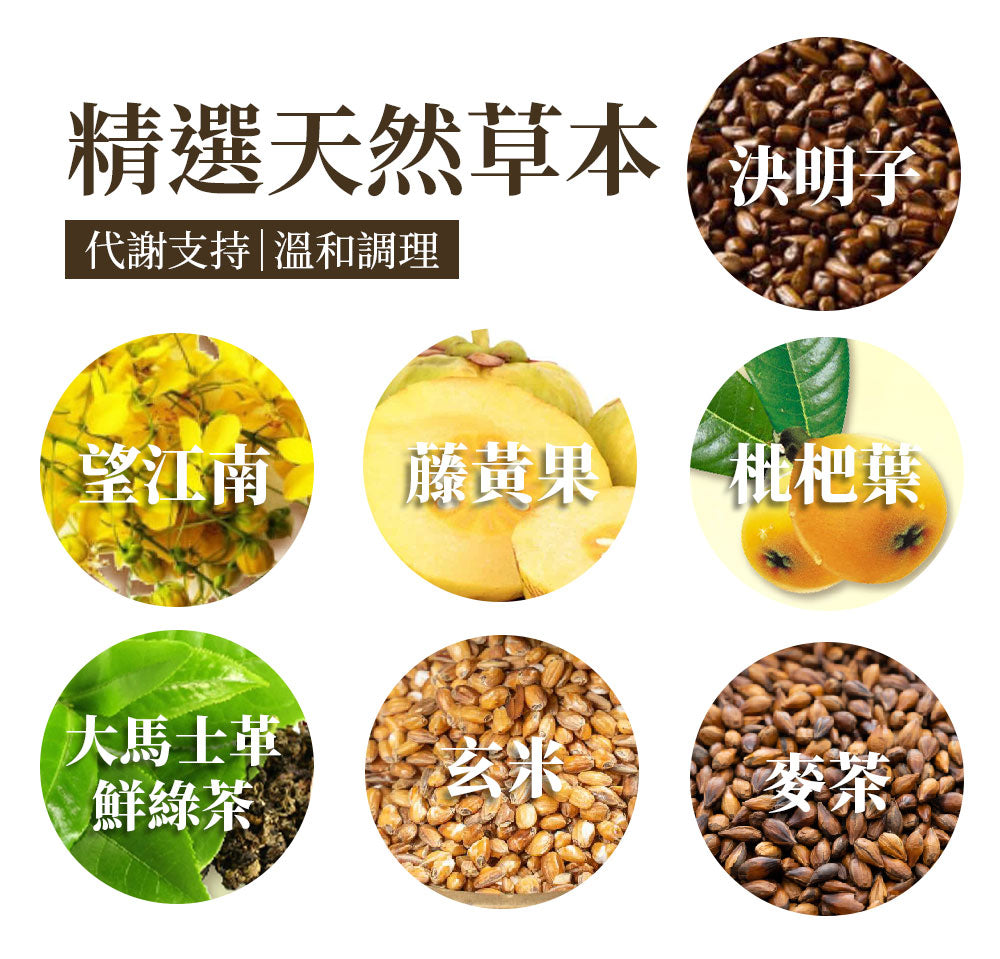 七日孅 - 玄米煎茶 代謝茶【8盒裝】(7包/盒)|順暢代謝 × 排毒消腫 × 養生冷泡茶 × 無糖茶包飲品