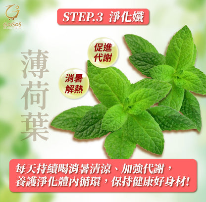 七日孅 - 玫瑰綠茶 代謝茶（7包/盒）｜順暢代謝 × 排毒消腫 × 養生冷泡茶 × 無糖茶包飲品