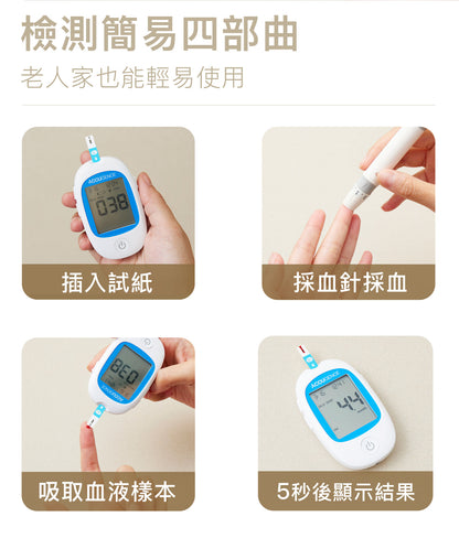 生酮套裝：血糖試紙2盒 血酮試紙1盒 送血糖機PM900+無菌採血針（原裝行貨）血糖機/血酮機測試體内酮體/血糖檢測儀