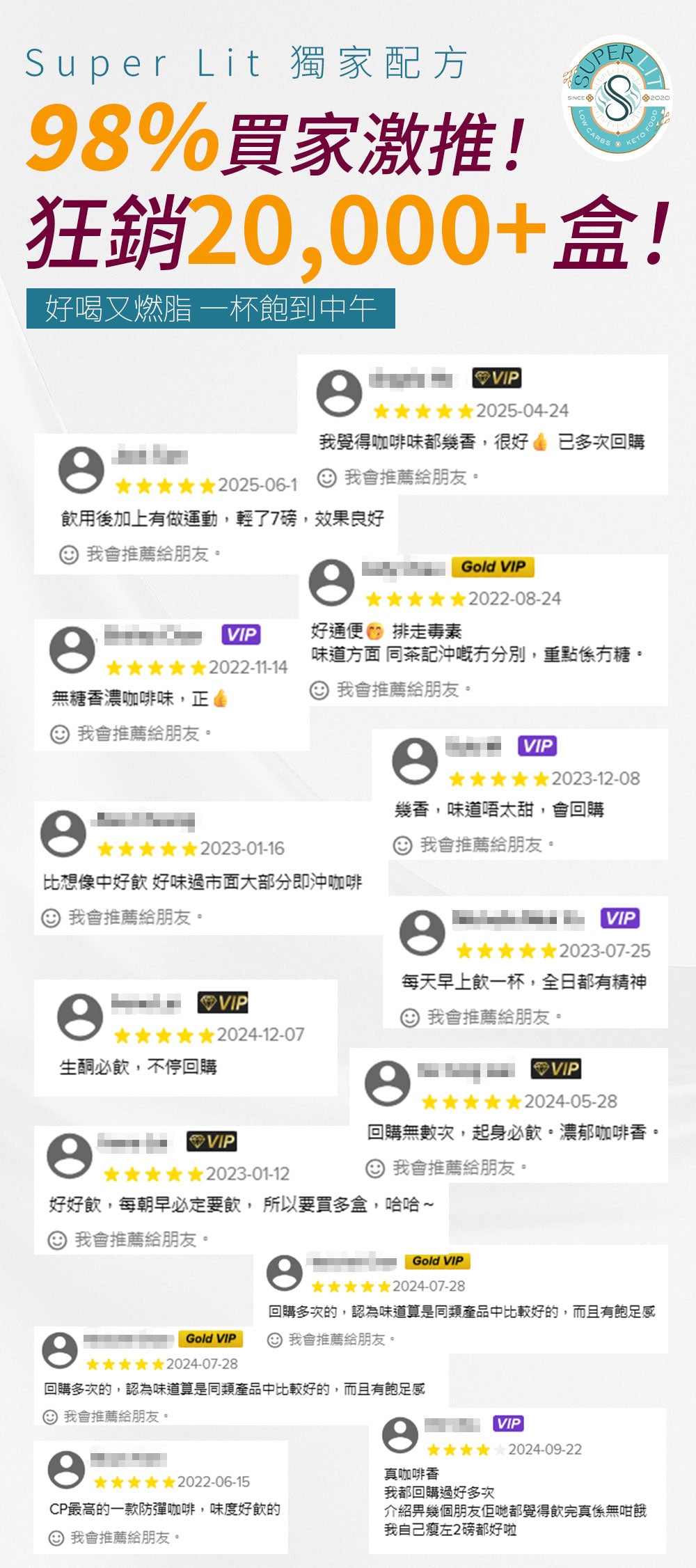 SUPER LIT - 原箱優惠 - 即沖防彈咖啡 （瘦身代餐速溶盒裝咖啡粉） 10盒裝 - 生酮飲食/飽腹早餐代餐/低碳飲食/keto 減肥